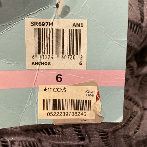 6 Suzi Chin for Maggie boutique gray sparkly dress - NWT - Picture 4 of 4